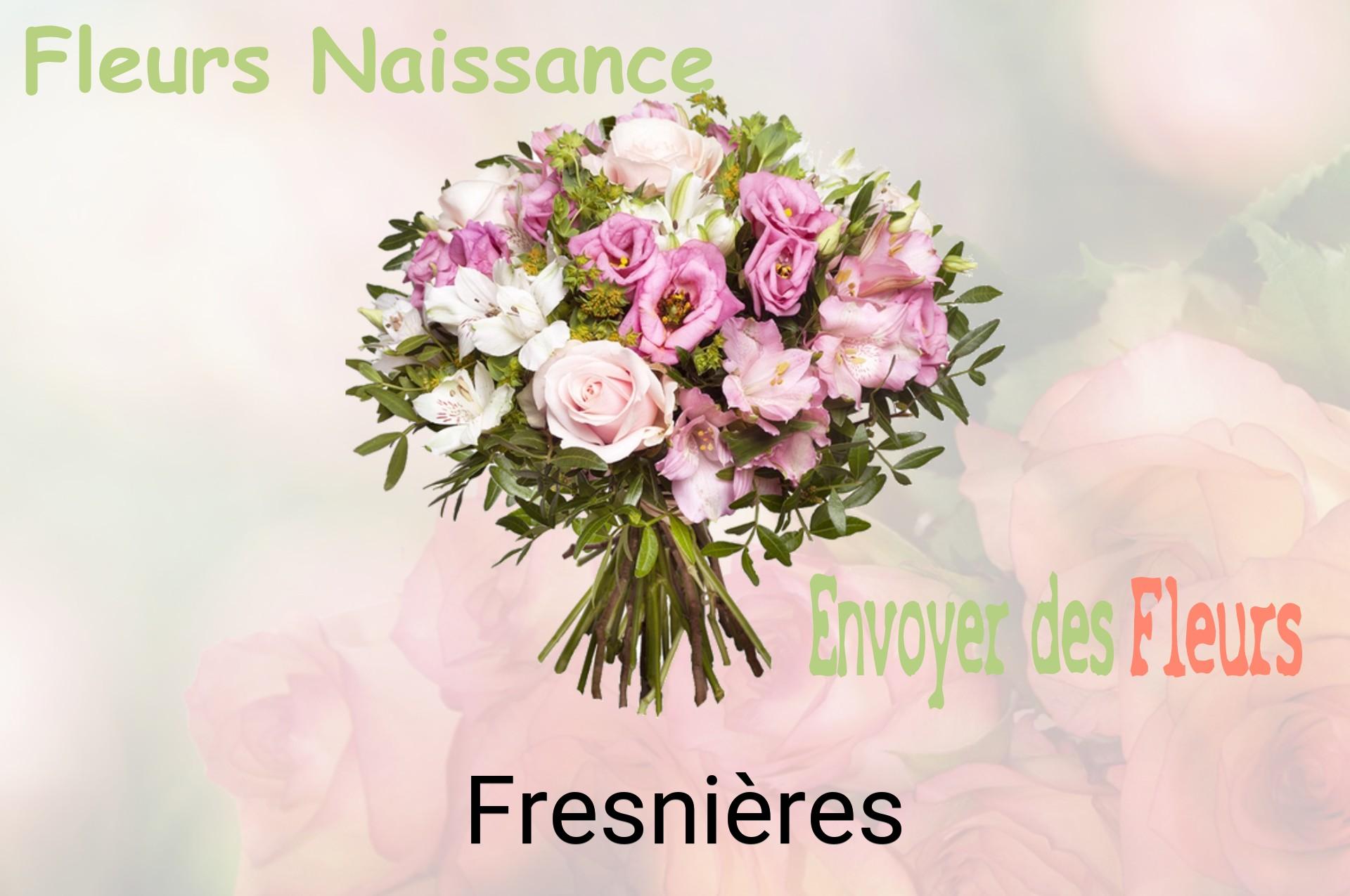 Bouquet de fleurs de naissance livré à Fresnières